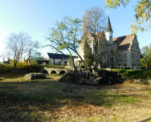 Geräumter Teichuntergrund