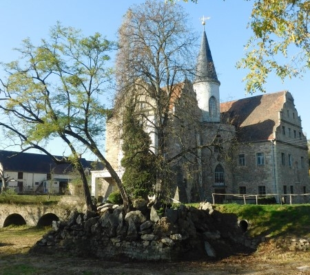 Geräumter Teichuntergrund