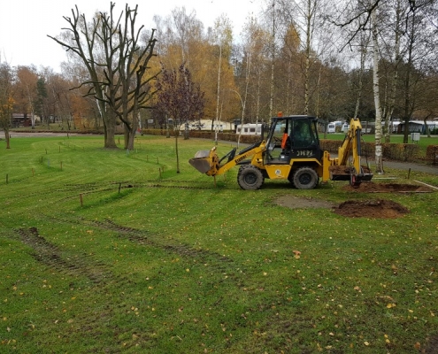 Minigolfanlage Baubeginn