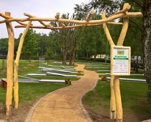 Minigolfanlage Fertigstellung