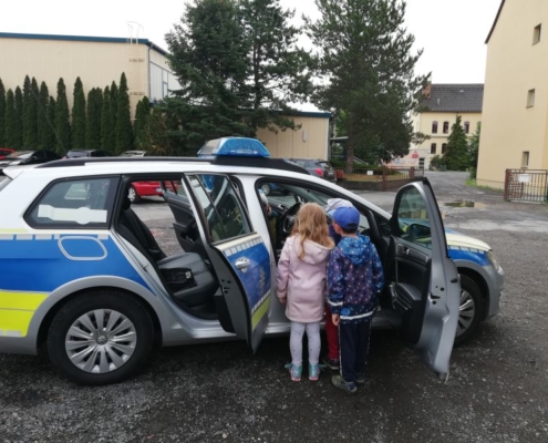 Streifenwagen inspizieren