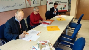 Unterzeichnung des Wechselvertrages