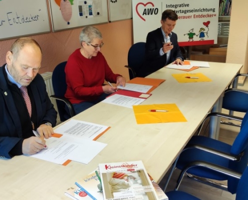 Unterzeichnung des Wechselvertrages