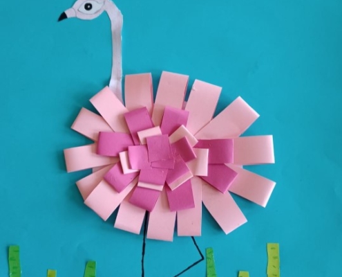 Flamingo aus Papier