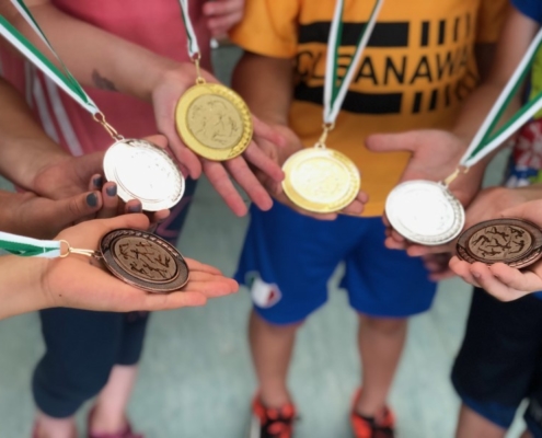 4 Medaillen Medaillen