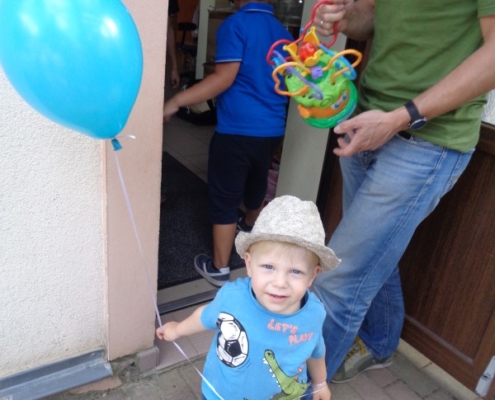 Spaß mit Luftballon