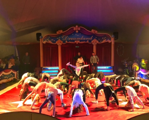 4 Arkobaten beim Training