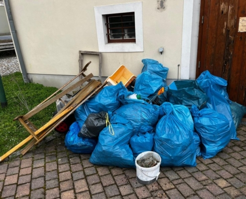 Ergebnis der Müllsammlung