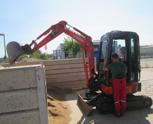 Bagger bei der Arbeit