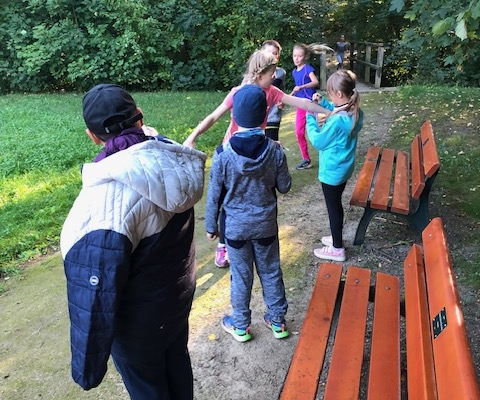 Für jede geschaffte Runde gibt es einen Strich