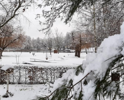 Waldbad Oberau Winterbild